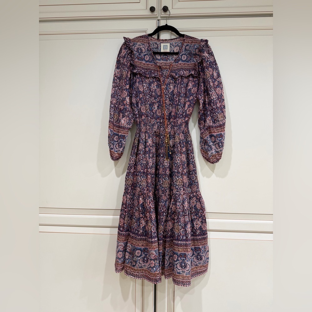 BELL by Alicia Bell Lana Keyhole Tassel-Tie Midi Dress (109) - Picture 2 of 7